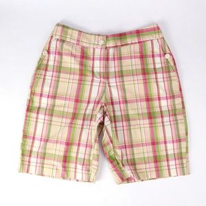 Womens IZOD XFG Stretch Plaid Golf Shorts